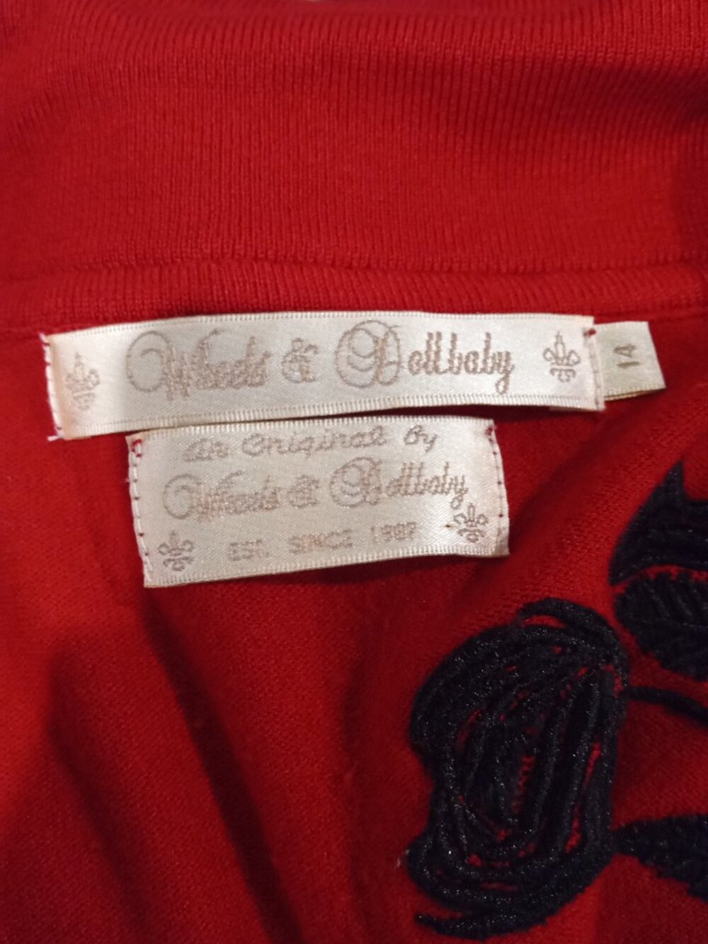 Wheels and Dollbaby Dita Von Teese Red Cardigan BOX INCLUDED - Picture 3 of 7